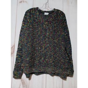 Time‎ and Tru Sweater Ladies 22 Black VNeck